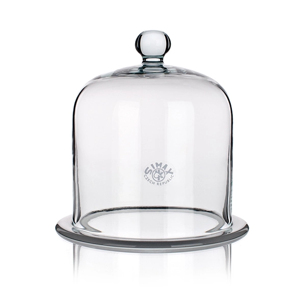 Bell Jar With Ground Flange, Knob Type, Borosilicate Glass (Simax) 150x250 - 200x350mm