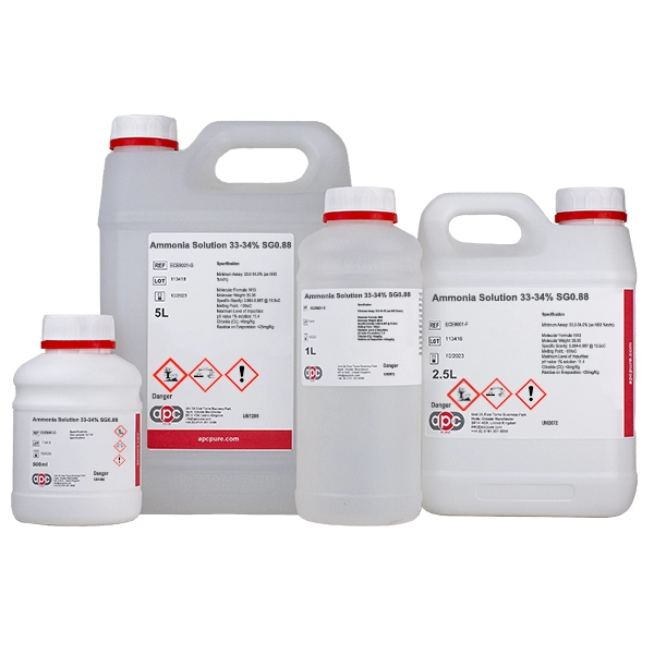 Ammonia Solution 33-34% SG0.88 Group Picture
