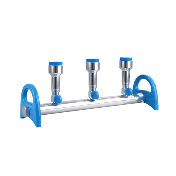MultiVac 310-MS, 3 Places Aluminum Manifold with No. 8 stopper x 3, Rocker