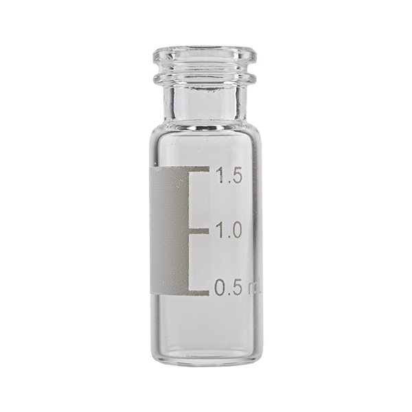 2ml, 12x32mm, Snap Top Vial, Clear Glass, Write-on Spot
