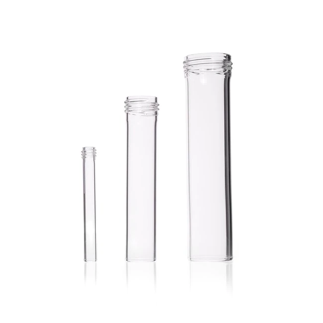 Glass Tube, with Screw Thread,  GL14 - GL45