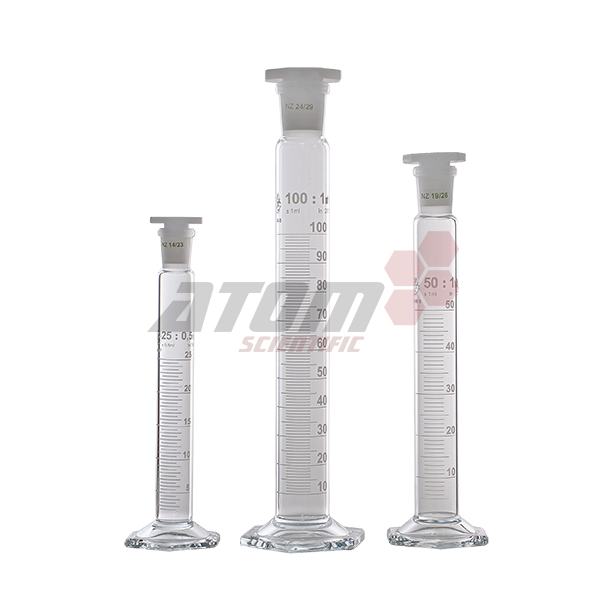 Measuring Cylinder, Class B, ISO 4788, Plastic Stoppered, Borosilicate Glass (SIMAX) 5ml - 2000ml