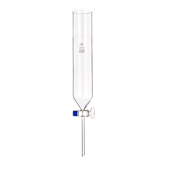 Separating Funnel, Cylindrical Open Top, Glass Stopcock, Borosilicate Glass (SIMAX) 50ml - 1000ml
